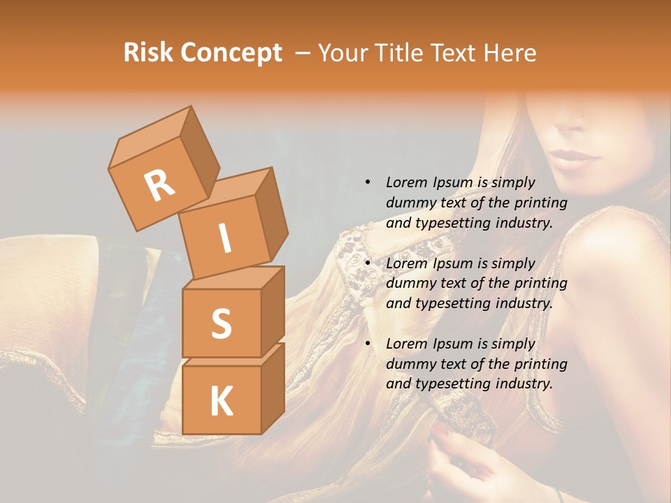 Lie Brunette Blue PowerPoint Template