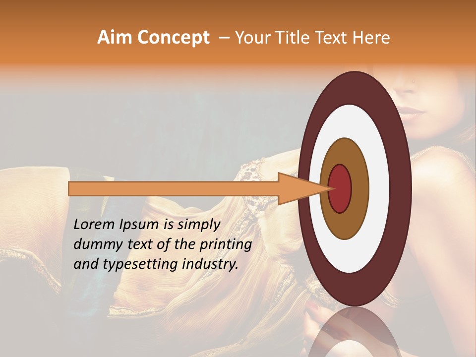 Lie Brunette Blue PowerPoint Template