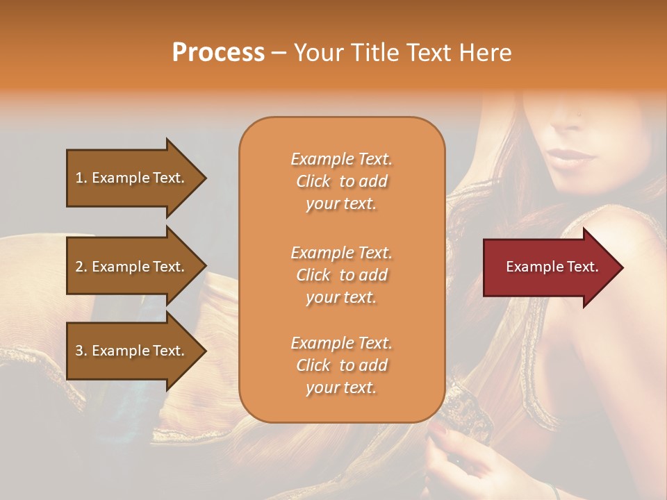 Lie Brunette Blue PowerPoint Template