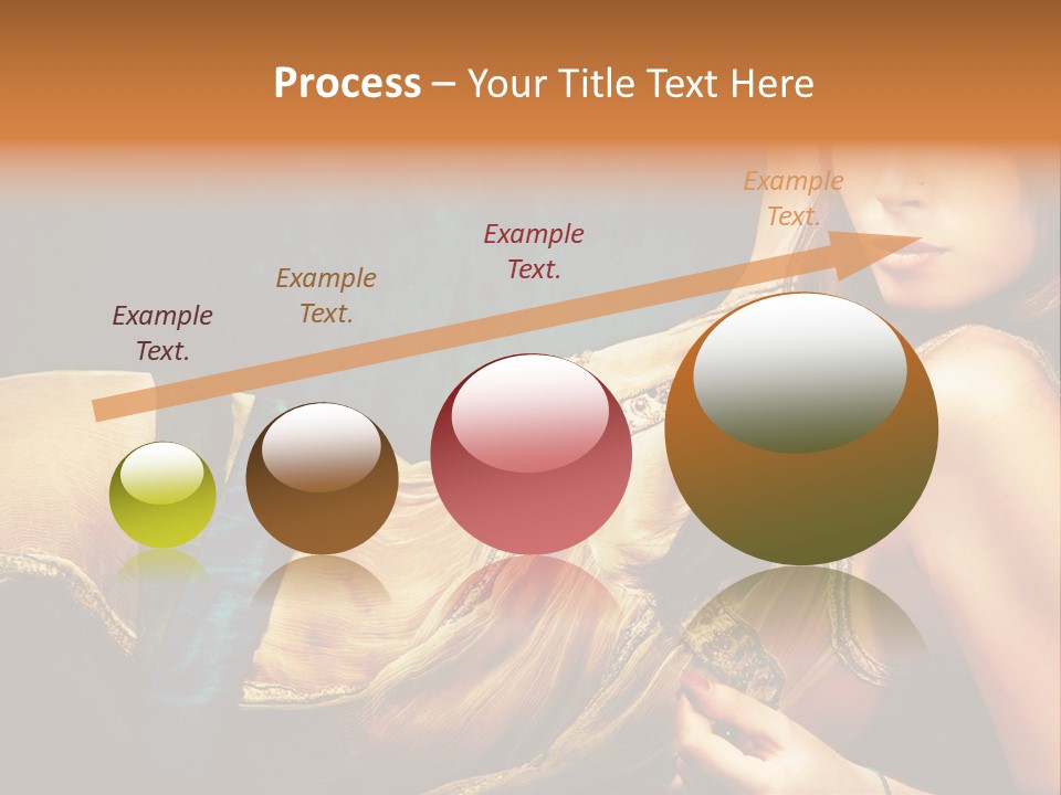 Lie Brunette Blue PowerPoint Template