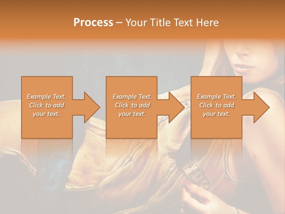 Lie Brunette Blue PowerPoint Template