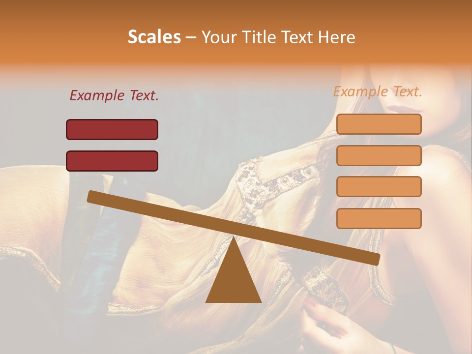 Lie Brunette Blue PowerPoint Template