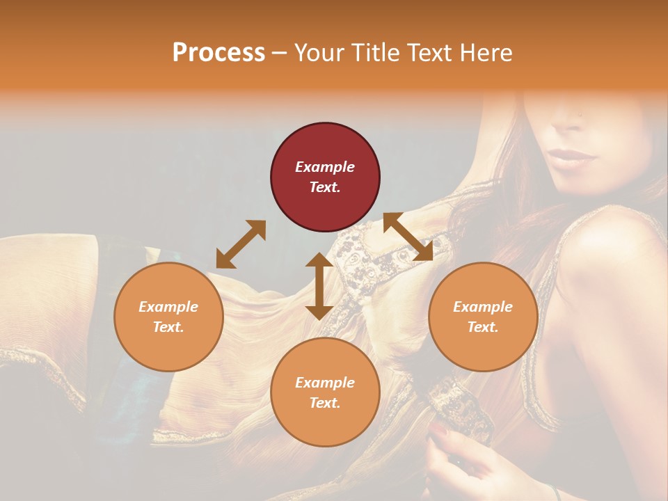 Lie Brunette Blue PowerPoint Template