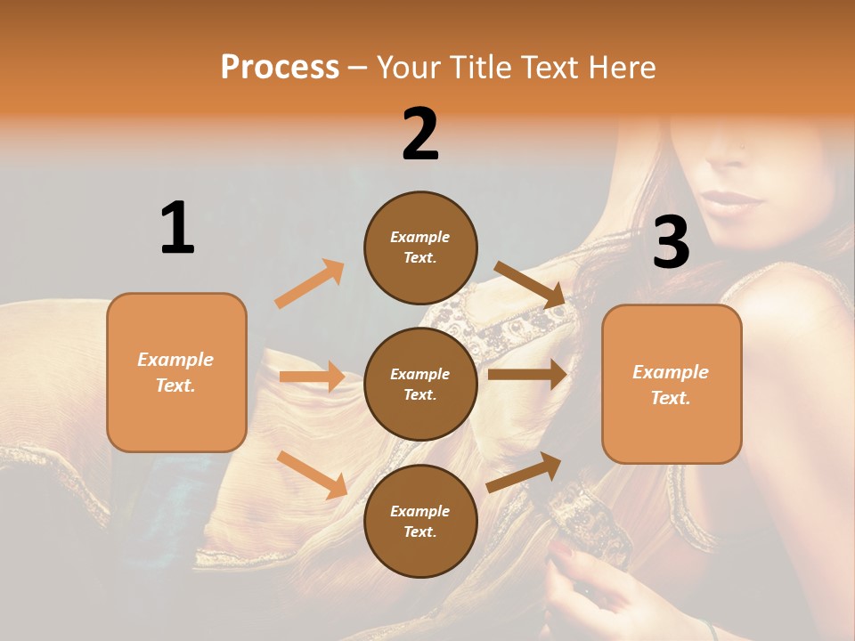 Lie Brunette Blue PowerPoint Template