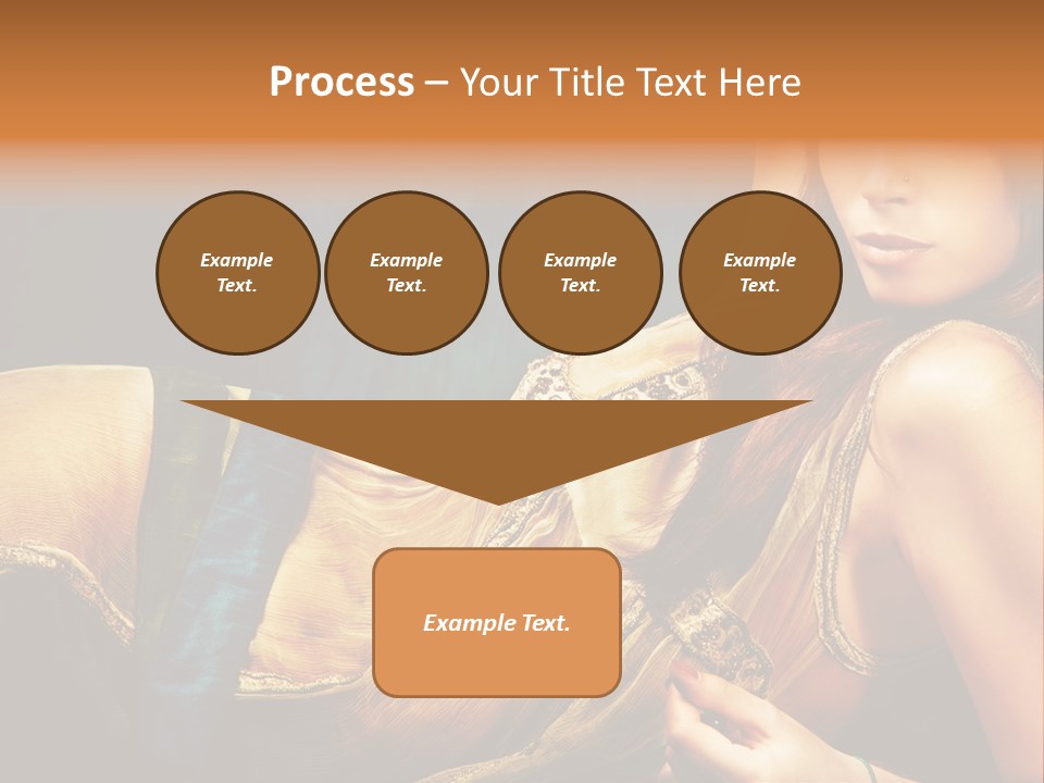 Lie Brunette Blue PowerPoint Template