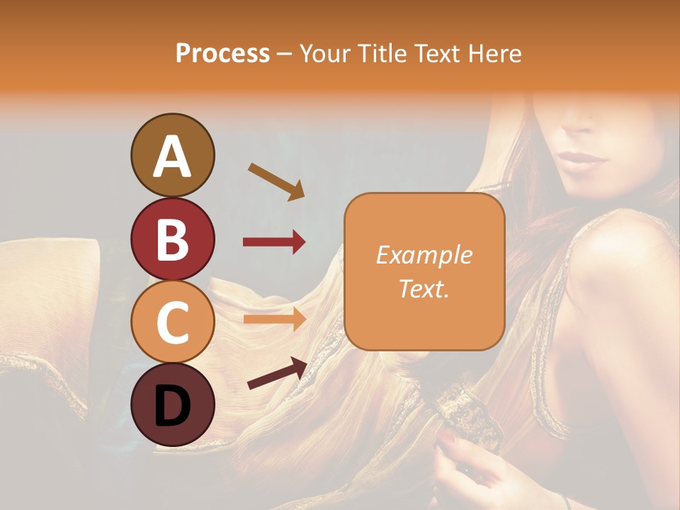 Lie Brunette Blue PowerPoint Template