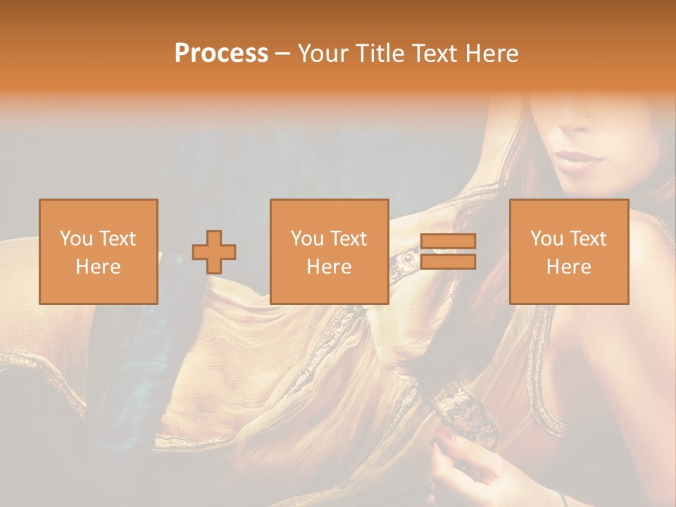 Lie Brunette Blue PowerPoint Template