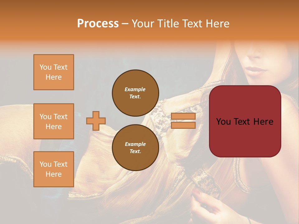 Lie Brunette Blue PowerPoint Template