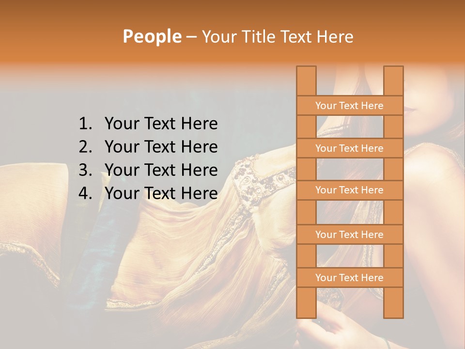 Lie Brunette Blue PowerPoint Template