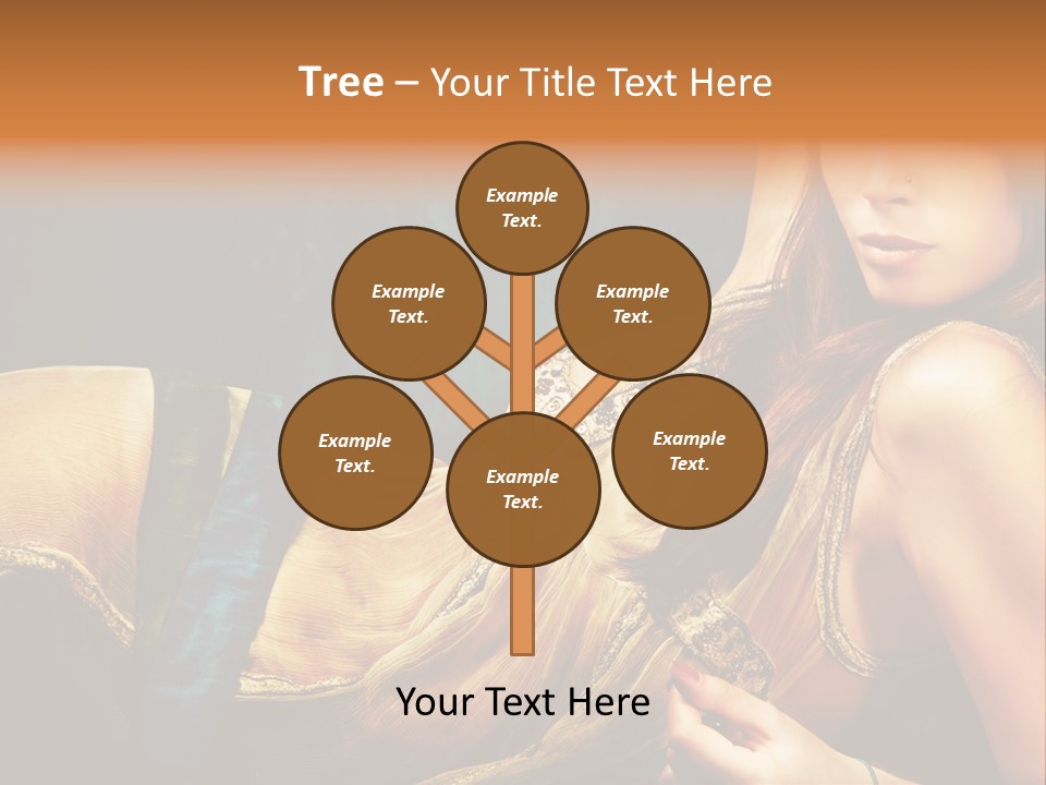 Lie Brunette Blue PowerPoint Template