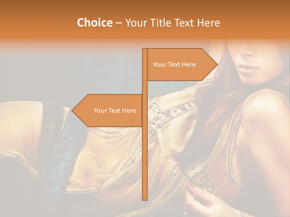 Lie Brunette Blue PowerPoint Template