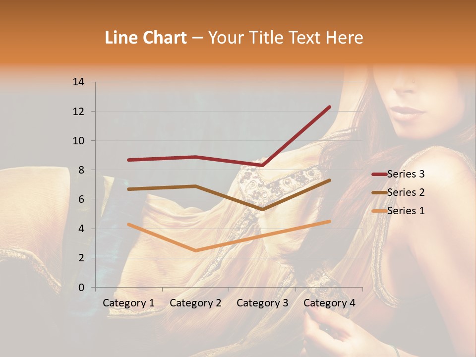 Lie Brunette Blue PowerPoint Template