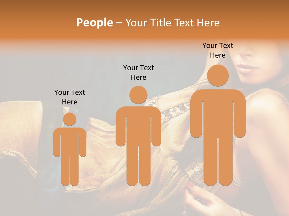 Lie Brunette Blue PowerPoint Template