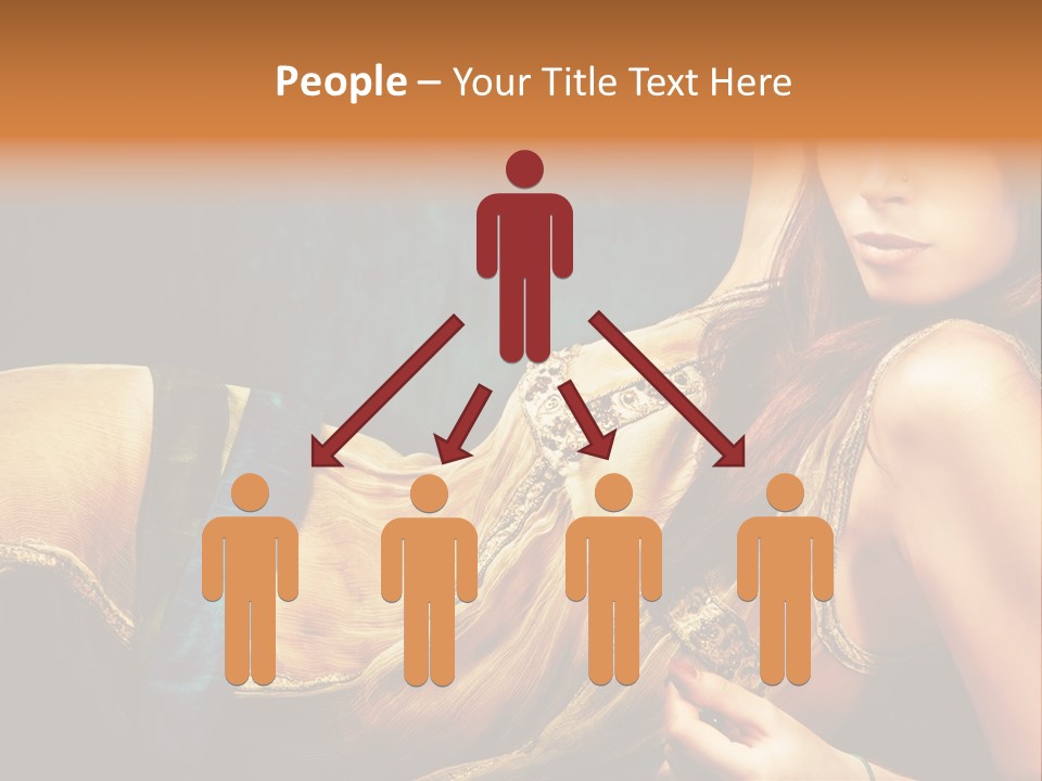 Lie Brunette Blue PowerPoint Template