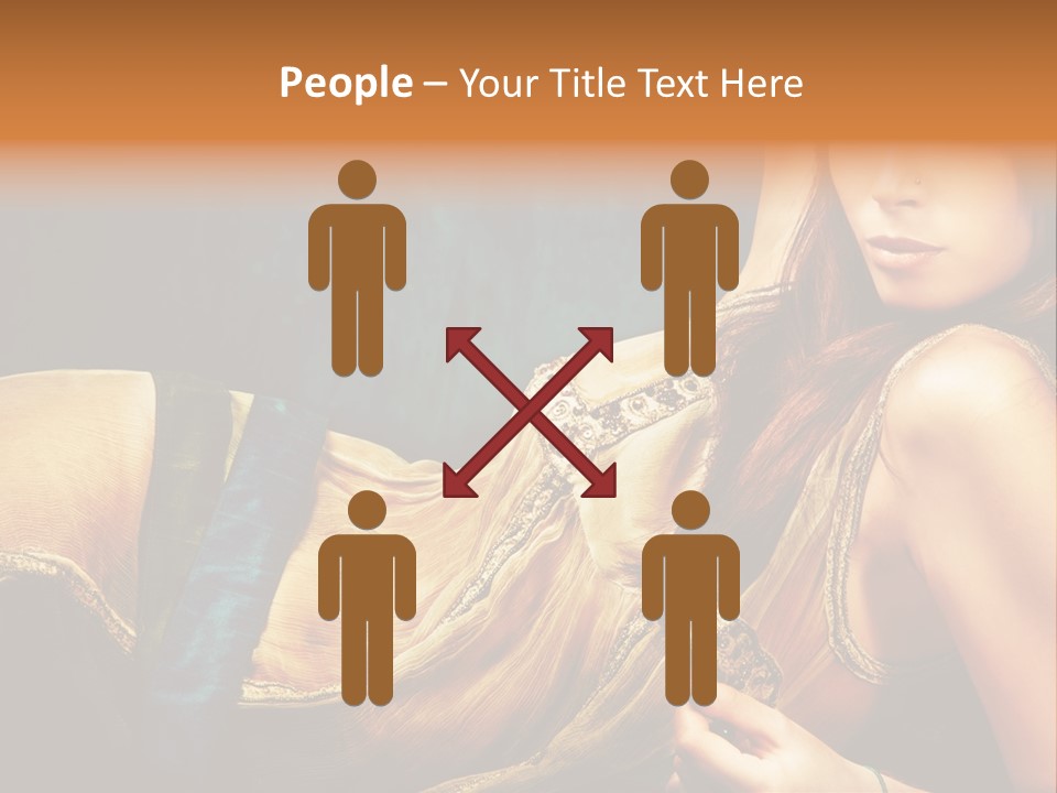 Lie Brunette Blue PowerPoint Template