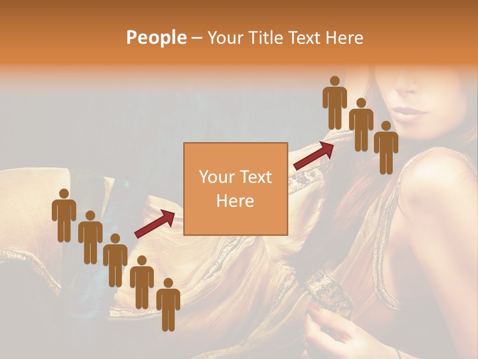 Lie Brunette Blue PowerPoint Template