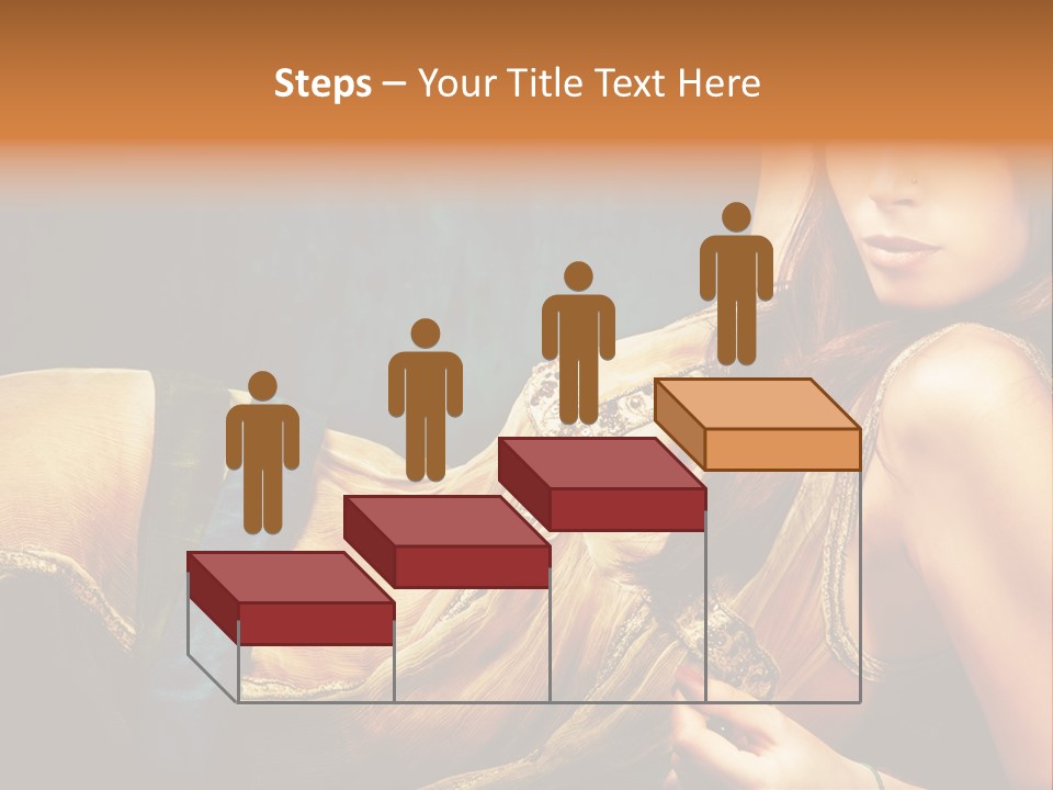 Lie Brunette Blue PowerPoint Template