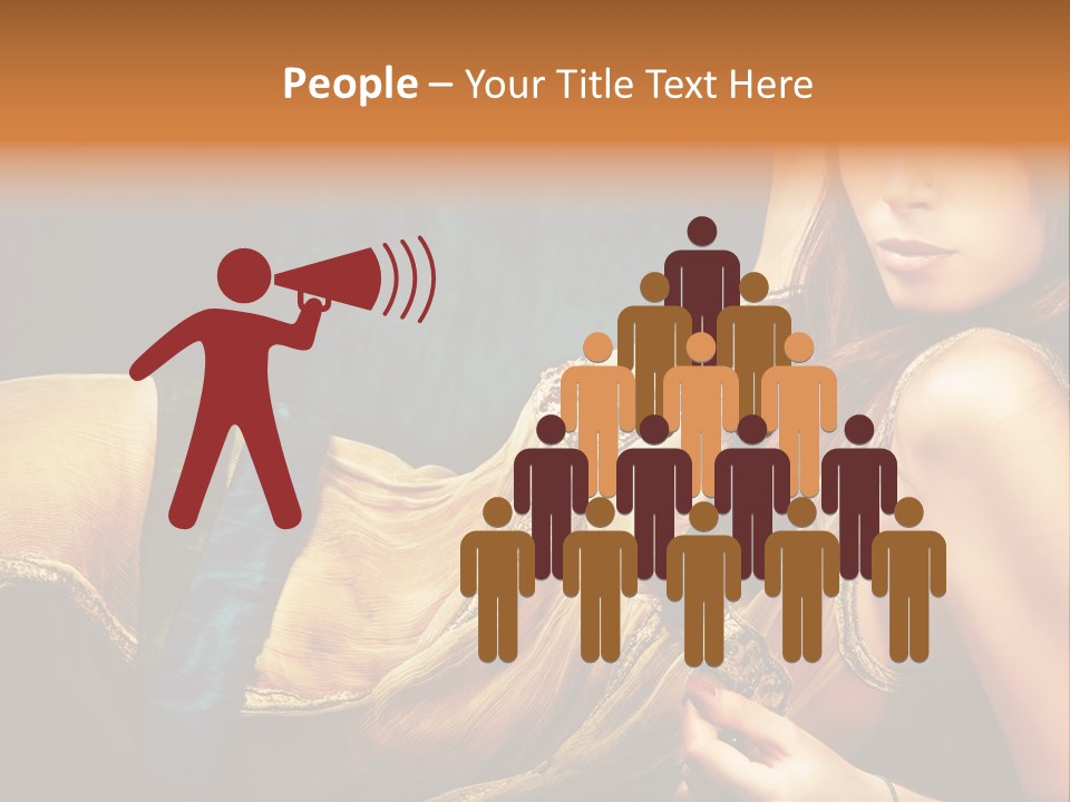 Lie Brunette Blue PowerPoint Template