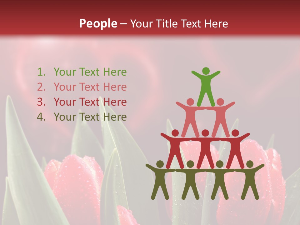 Teamwork Character Happy PowerPoint Template