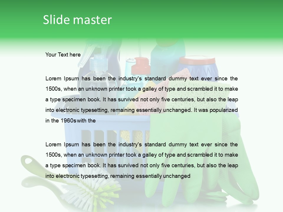 Household Container Chemical PowerPoint Template