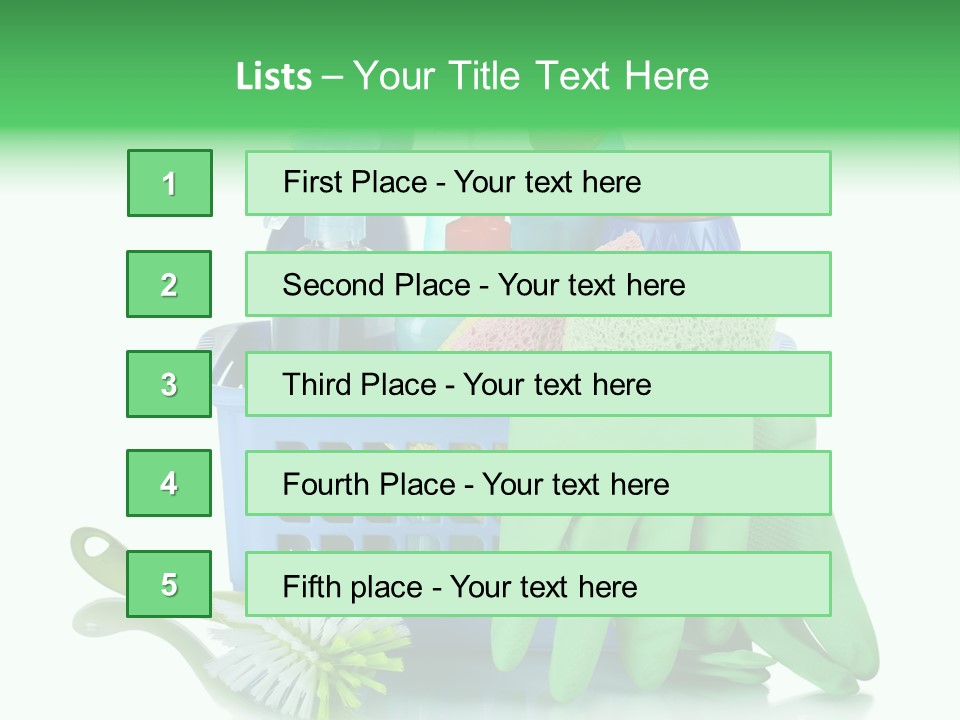 Household Container Chemical PowerPoint Template