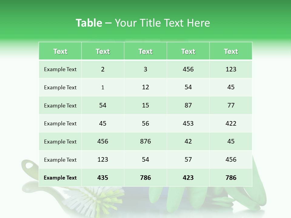 Household Container Chemical PowerPoint Template