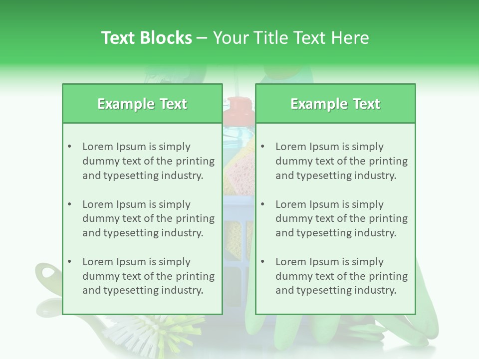 Household Container Chemical PowerPoint Template
