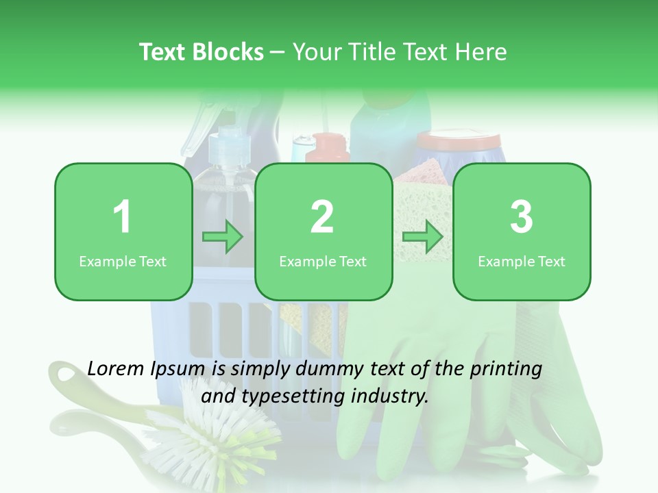 Household Container Chemical PowerPoint Template