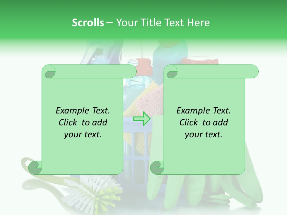Household Container Chemical PowerPoint Template