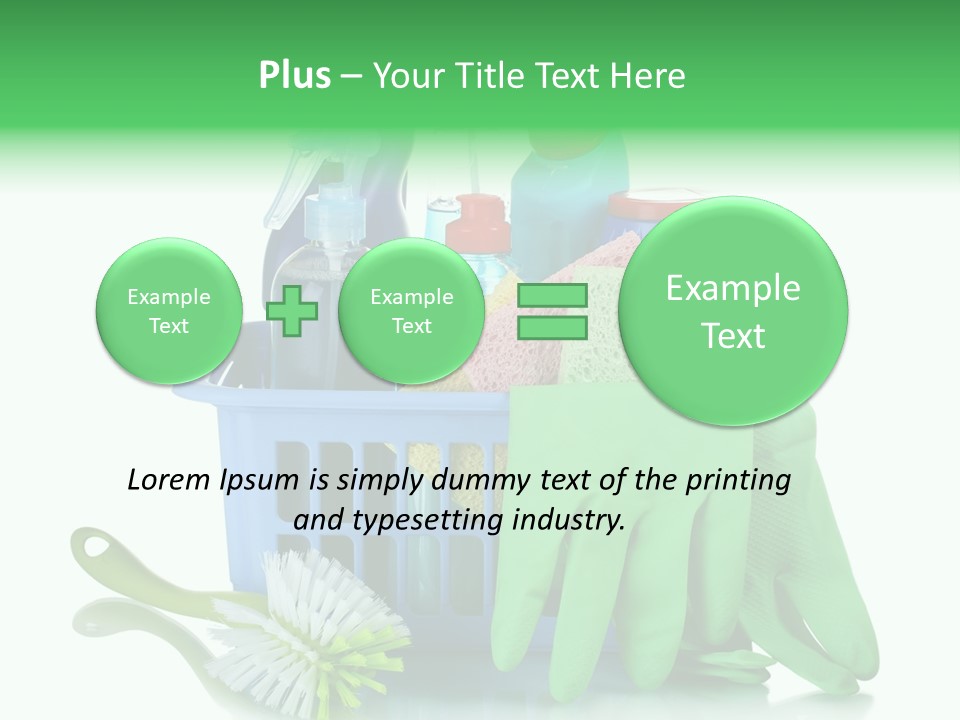 Household Container Chemical PowerPoint Template