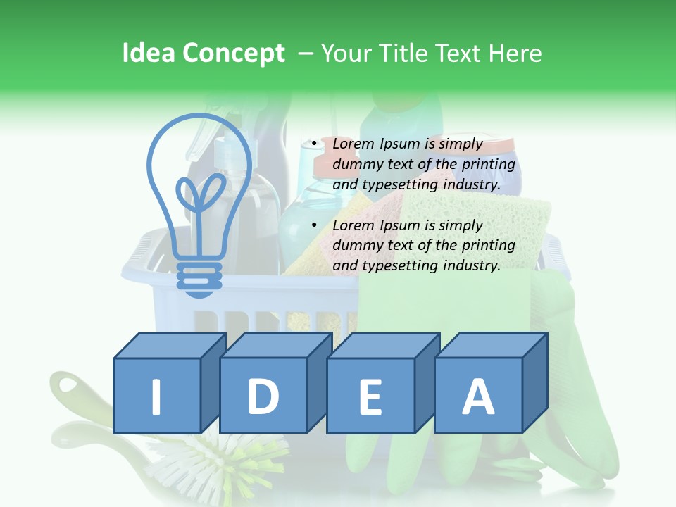 Household Container Chemical PowerPoint Template