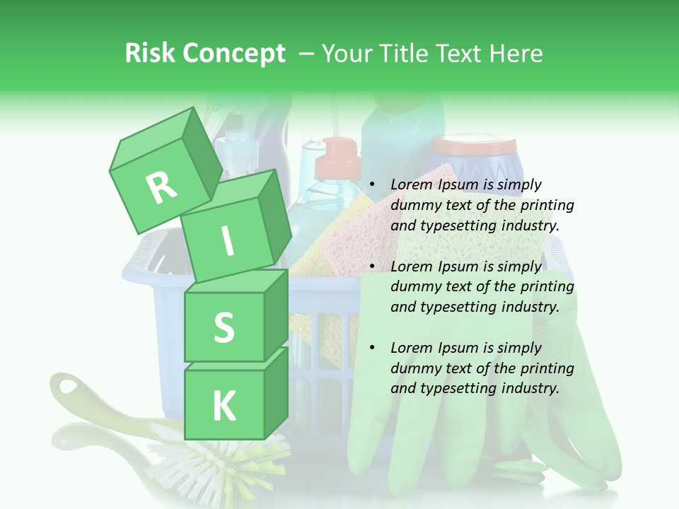 Household Container Chemical PowerPoint Template