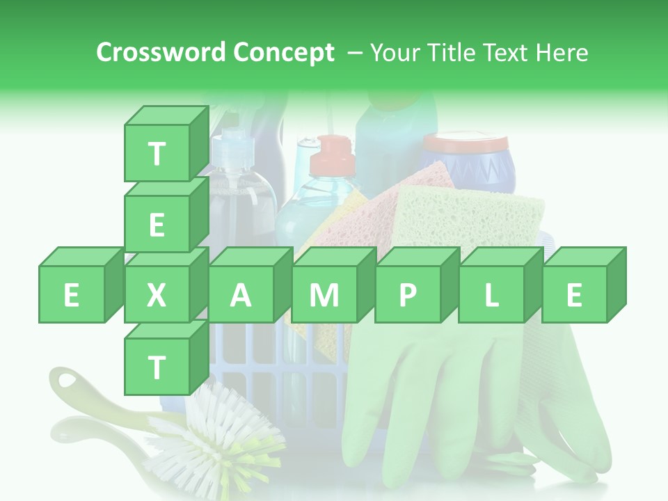 Household Container Chemical PowerPoint Template