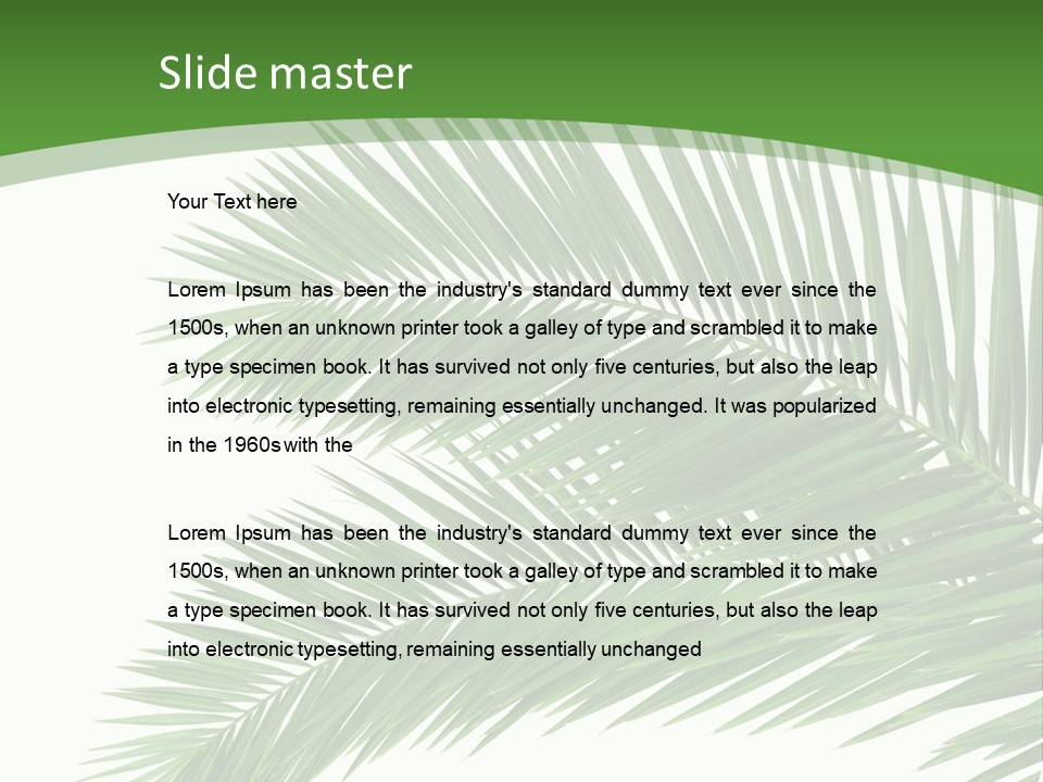 Vegetation Isolated Botany PowerPoint Template