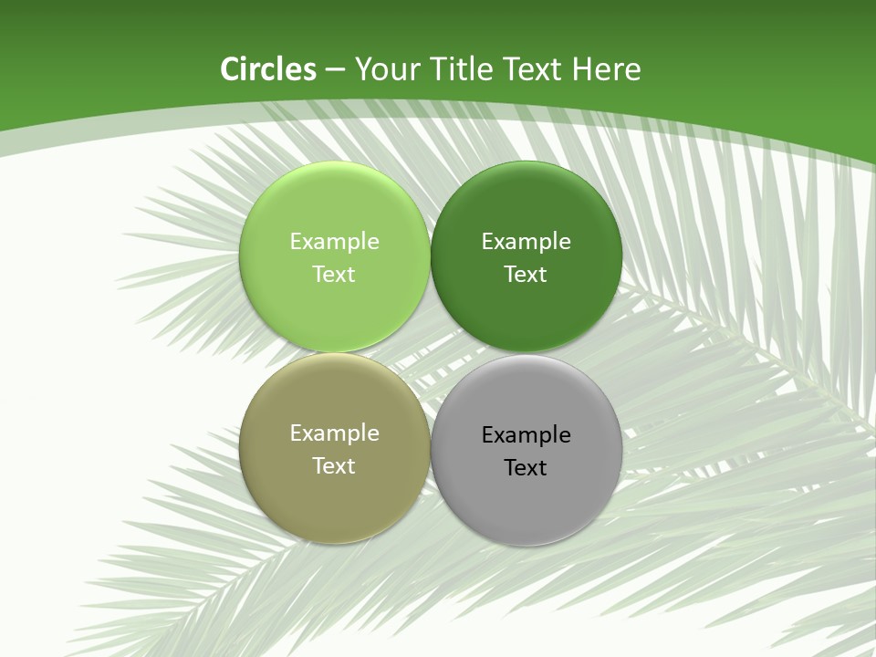 Vegetation Isolated Botany PowerPoint Template