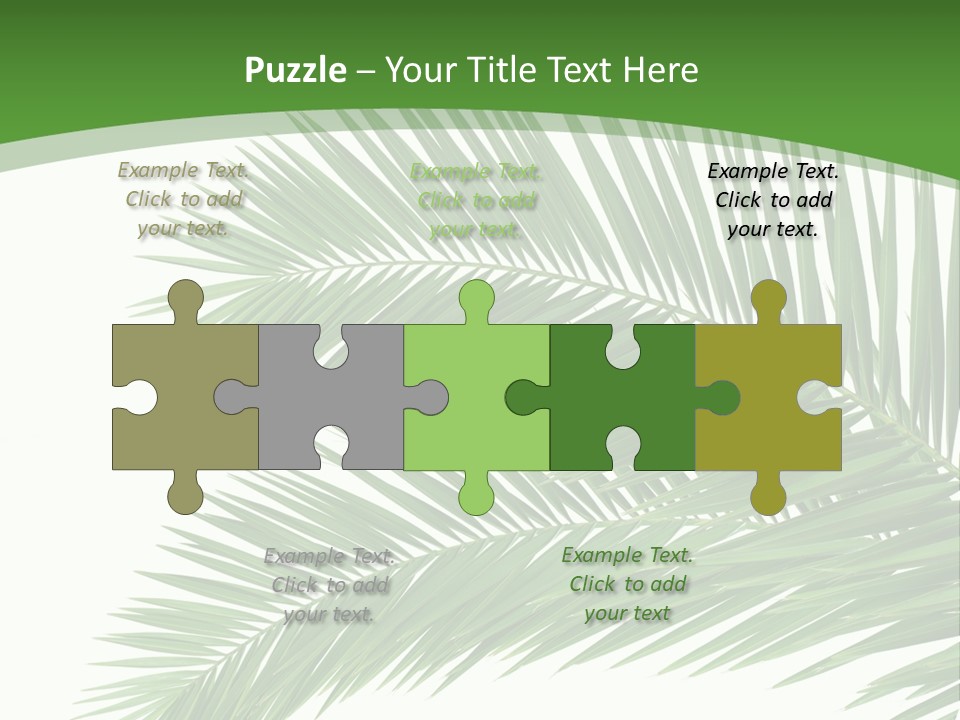 Vegetation Isolated Botany PowerPoint Template