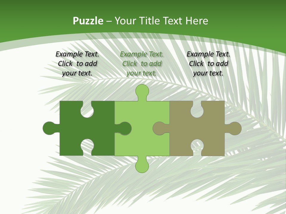 Vegetation Isolated Botany PowerPoint Template