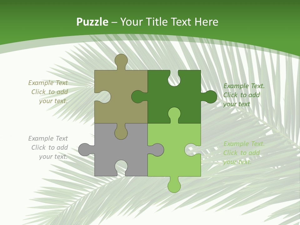 Vegetation Isolated Botany PowerPoint Template