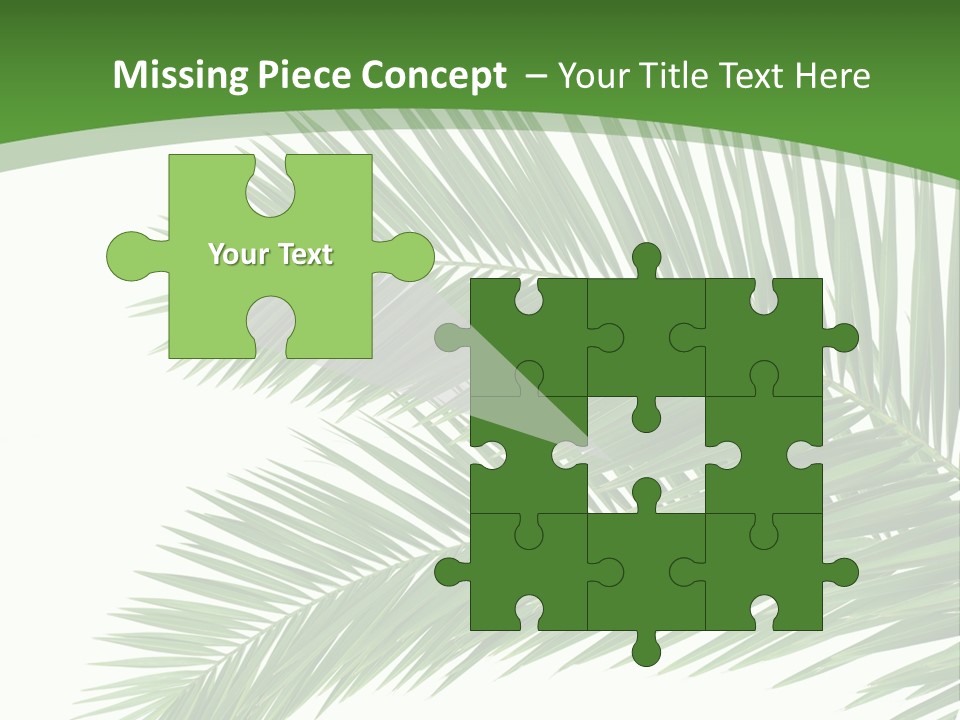 Vegetation Isolated Botany PowerPoint Template