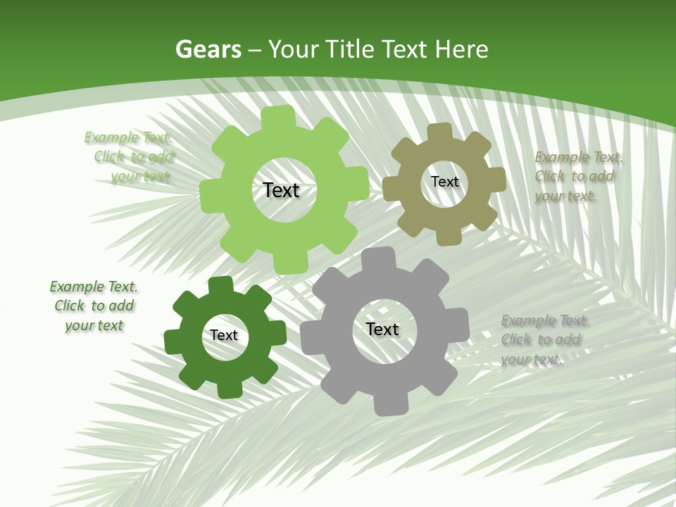 Vegetation Isolated Botany PowerPoint Template
