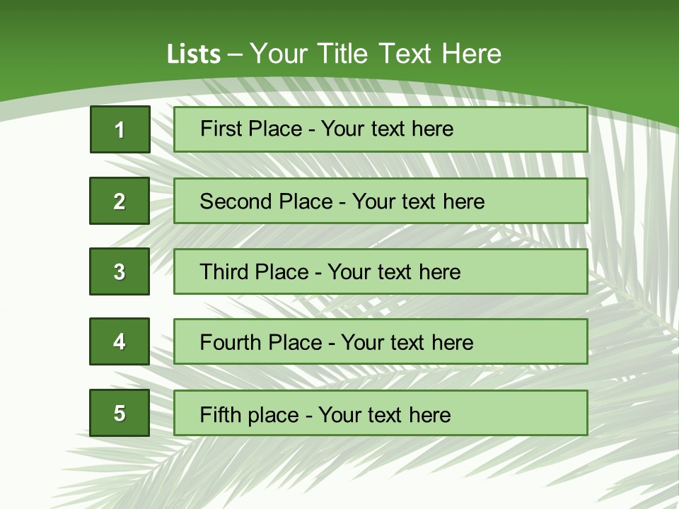 Vegetation Isolated Botany PowerPoint Template