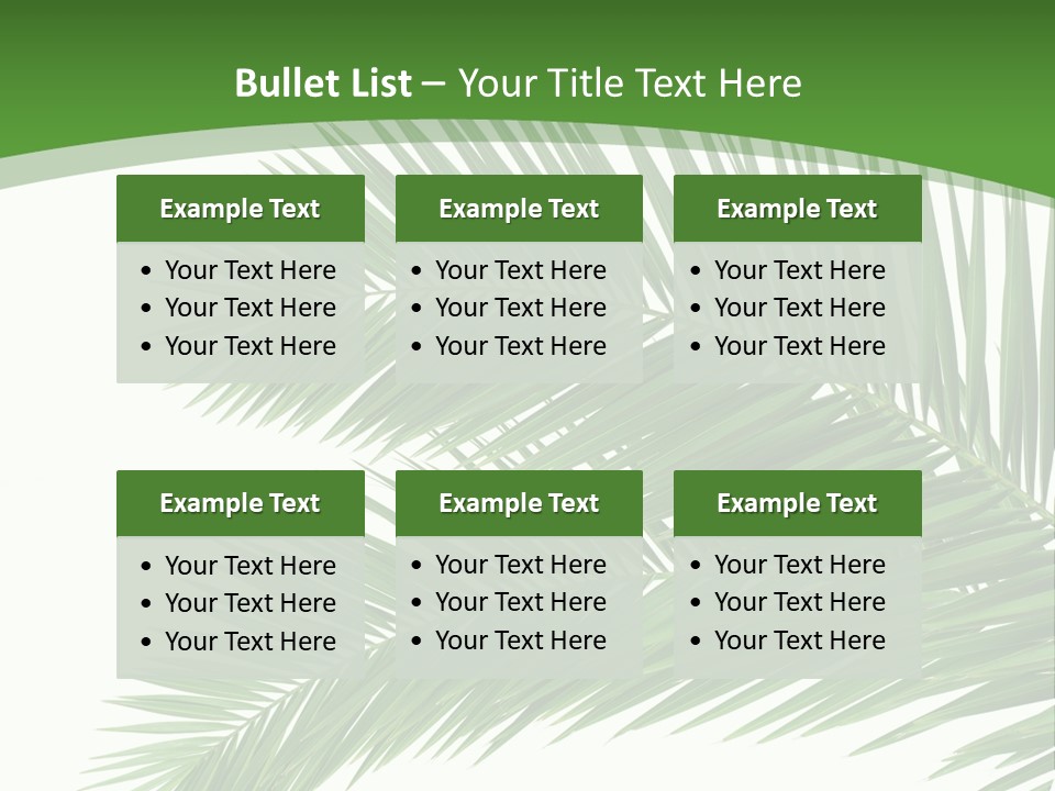 Vegetation Isolated Botany PowerPoint Template