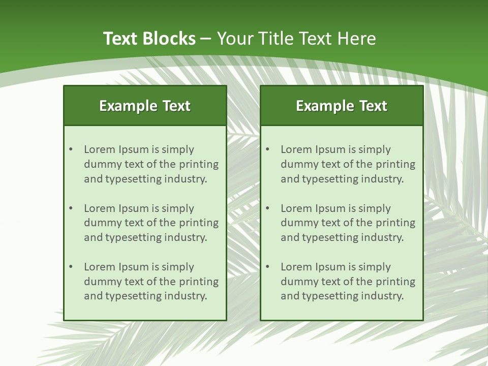 Vegetation Isolated Botany PowerPoint Template