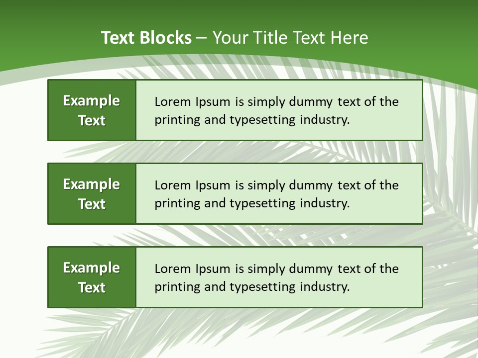 Vegetation Isolated Botany PowerPoint Template