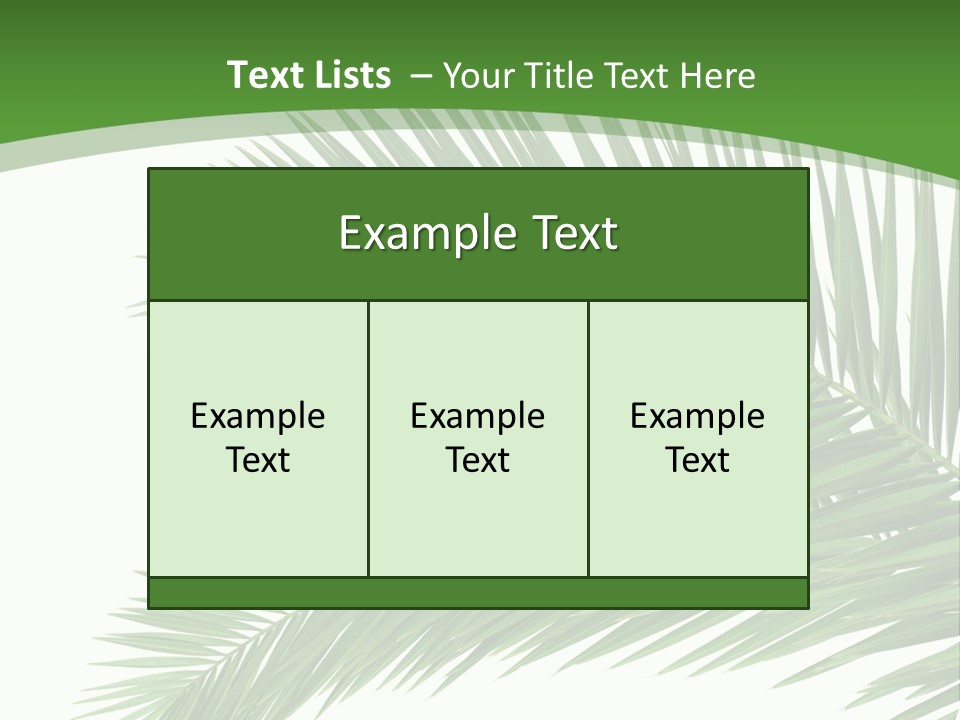 Vegetation Isolated Botany PowerPoint Template