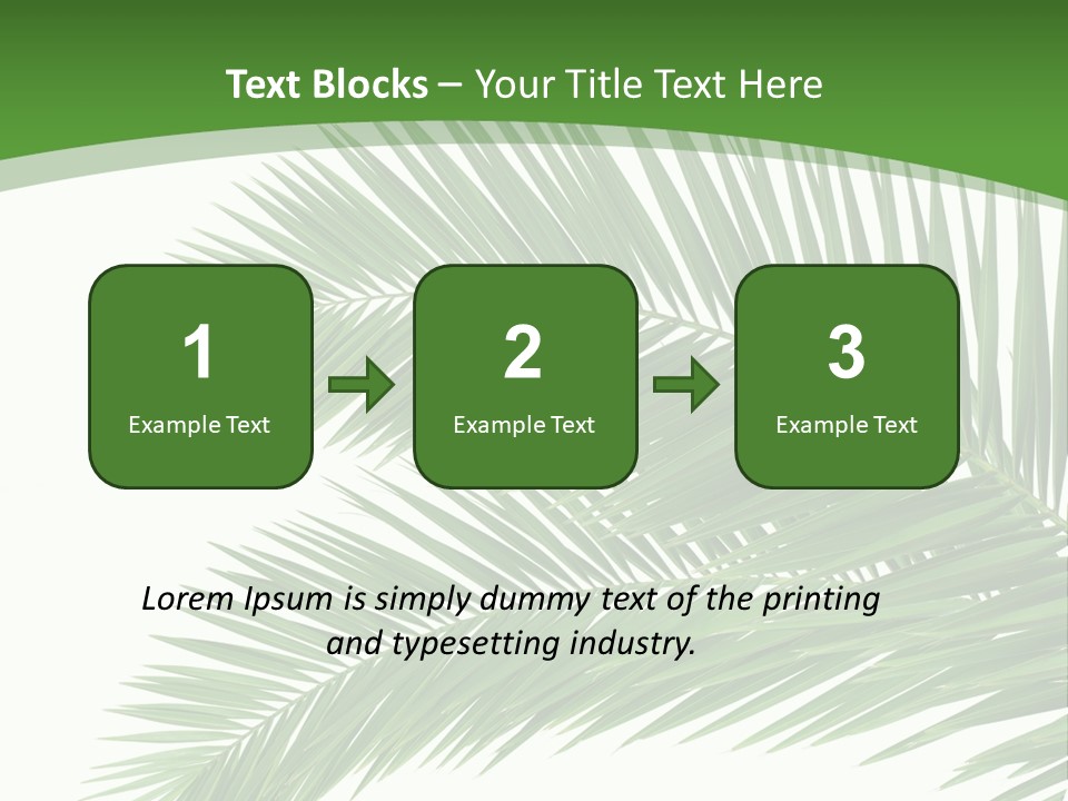 Vegetation Isolated Botany PowerPoint Template