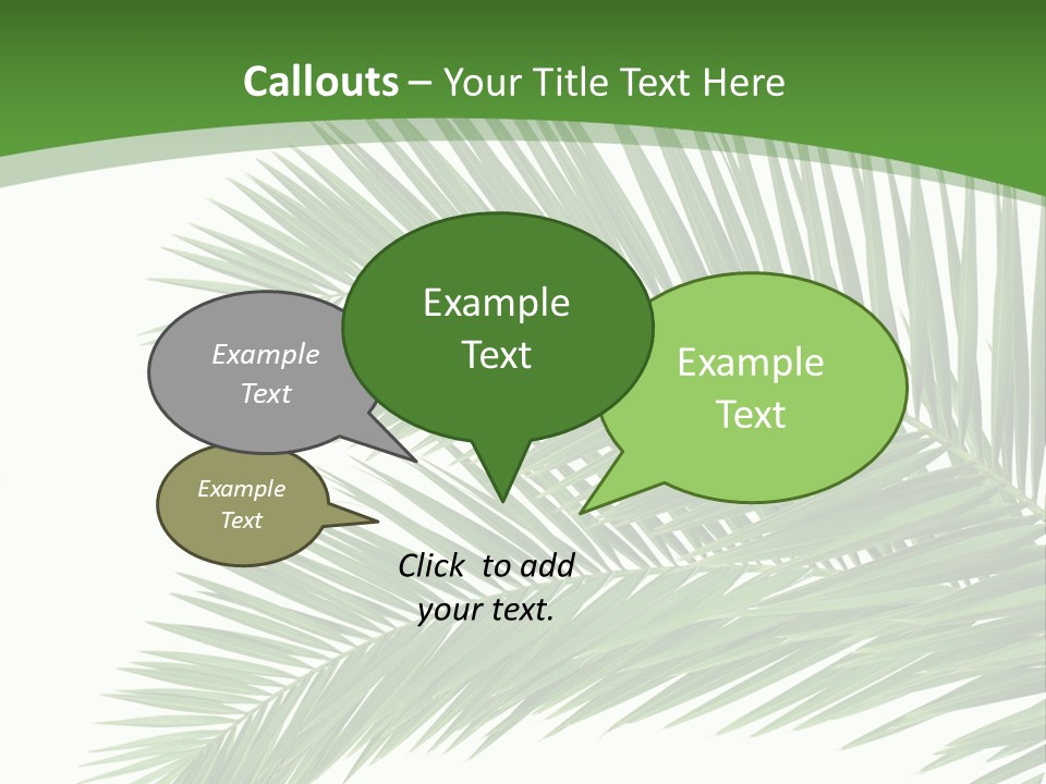 Vegetation Isolated Botany PowerPoint Template