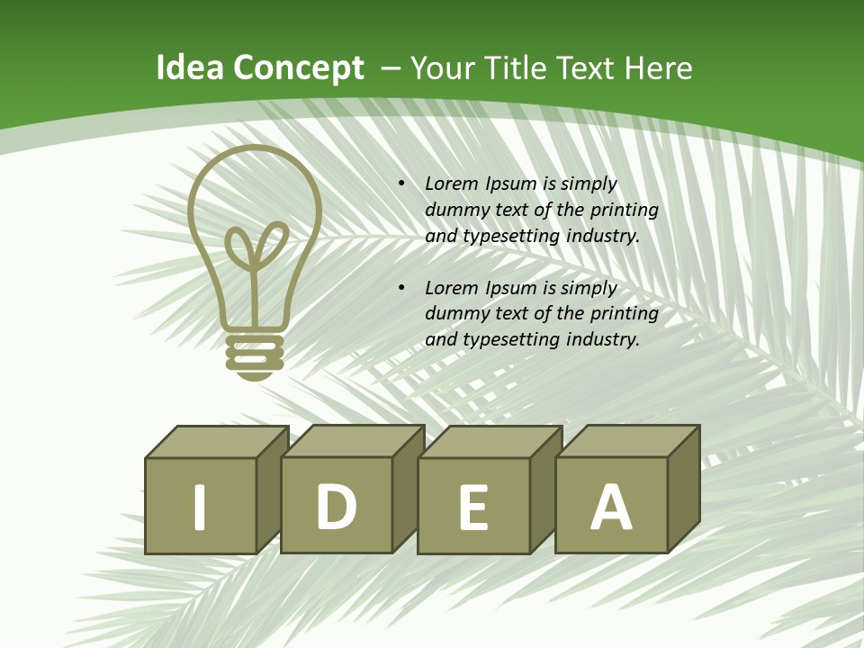 Vegetation Isolated Botany PowerPoint Template