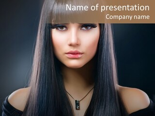 Young Profile Brown PowerPoint Template