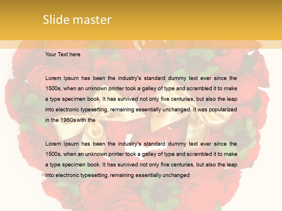 Petal Nature Rosa PowerPoint Template